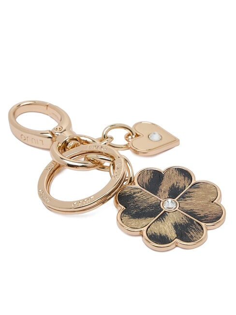 FOUR-LEAF KEY RING Portachiavi in metallo con charms macula - Portachiavi