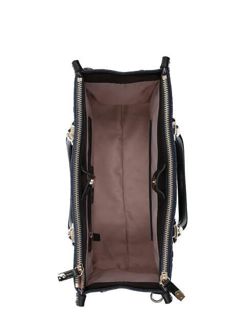 MANHATTAN Borsa a mano media in tessuto denim dress blue - Borse Donna