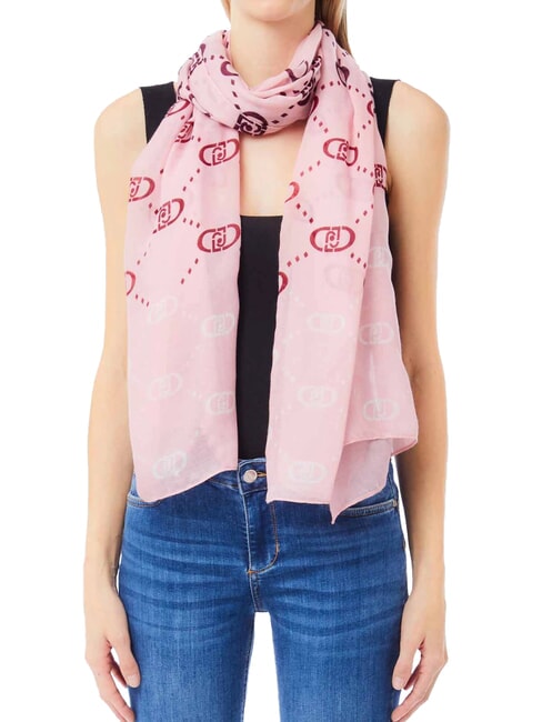 LOGO Sciarpa degrad&egrave; con logo all over fragrant lilac - Sciarpe