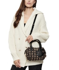 LIUJO AMELIE Bauletto piccoli tessuto jacquard tabacco - Borse Donna - 5