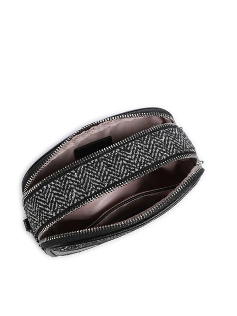 RIDHI Borsa mini tracolla tessuto spigato NERO - Borse Donna