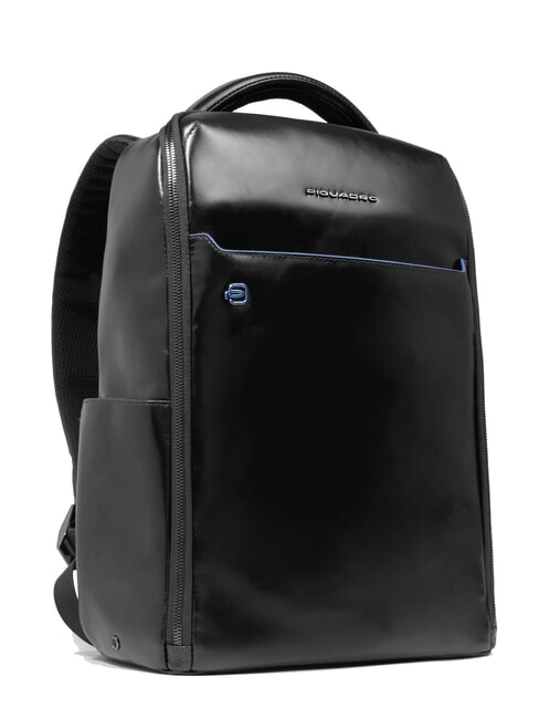 BLUE SQUARE Zaino fast-check in pelle, porta pc 14" Nero - Zaini da lavoro porta PC