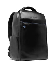 PIQUADRO BLUE SQUARE Zaino fast-check in pelle, porta pc 14" - Zaini da lavoro porta PC
