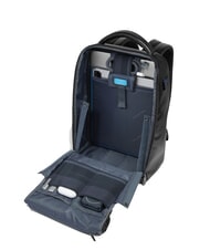 PIQUADRO BLUE SQUARE Zaino fast-check in pelle, porta pc 14" Nero - Zaini da lavoro porta PC - 5