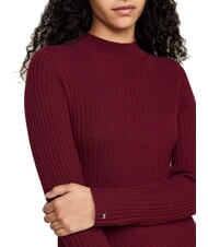 TOMMY HILFIGER TH  Abito in lana deep rouge - Vestiti Donna - 3