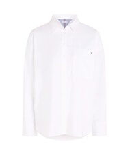 TOMMY HILFIGER TH  Camicia a maniche lunghe in cotone optic white - Camicie Donna - 4