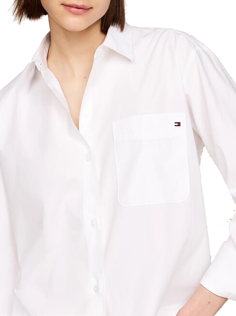 TH  Camicia a maniche lunghe in cotone optic white - Camicie Donna