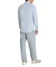 TOMMY HILFIGER TH  Camicia maniche lunghe in cotone vessel blue - Camicie Uomo - 2