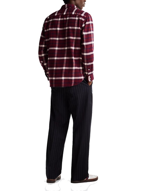 TH TARTAN Camicia in cotone deep rouge / multi - Camicie Uomo