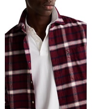TOMMY HILFIGER TH TARTAN Camicia in cotone deep rouge / multi - Camicie Uomo - 3