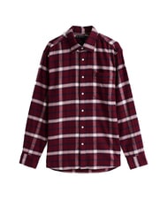 TOMMY HILFIGER TH TARTAN Camicia in cotone deep rouge / multi - Camicie Uomo - 4