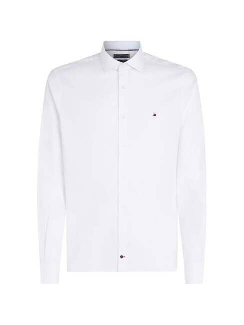 TH Iconic Flag Camicia in cotone optic white - Camicie Uomo