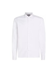 TOMMY HILFIGER TH  Camicia in misto cotone optic white - Camicie Uomo - 3