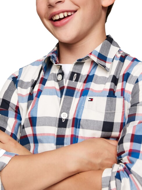 TH KIDS Camicia tartan vibrant indigo - Camicie Bambino