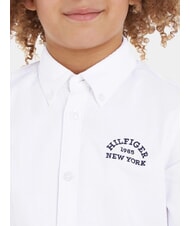 TOMMY HILFIGER TH KIDS New York Camicia in cotone white - Camicie Bambino - 3