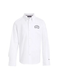 TOMMY HILFIGER TH KIDS New York Camicia in cotone white - Camicie Bambino - 4