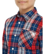 TOMMY HILFIGER TH KIDS Tartan Camicia in cotone blue check - Camicie Bambino - 3