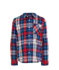 TOMMY HILFIGER TH KIDS Tartan Camicia in cotone blue check - Camicie Bambino - 4