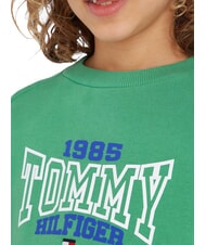 TOMMY HILFIGER TH KIDS Felpa misto cotone coastal green - Felpe Bambini - 3