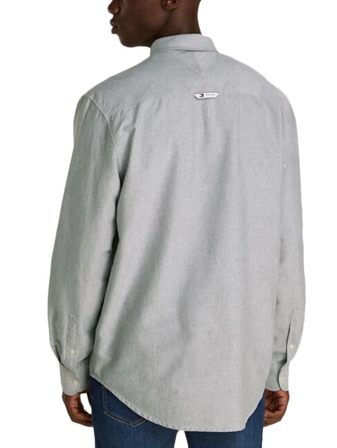 TH JEANS Camicia in cotone silver grey htr - Camicie Uomo