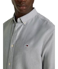TOMMY HILFIGER TH JEANS Camicia in cotone silver grey htr - Camicie Uomo - 3