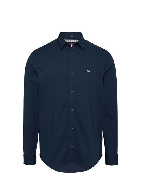 TH JEANS Camicia a maniche lunghe dark night navy - Camicie Uomo