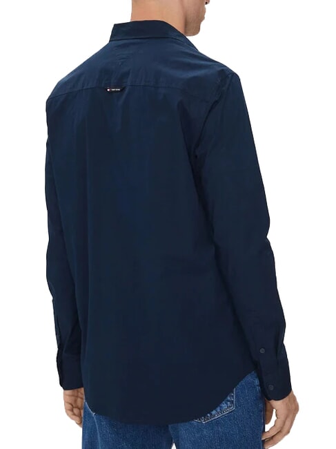 TH JEANS Camicia a maniche lunghe dark night navy - Camicie Uomo
