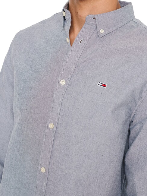 TH JEANS Camicia in cotone dark night navy - Camicie Uomo