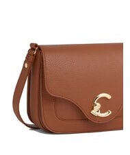 COCCINELLE C-ME Mini Bag a tracolla, in pelle cognac - Borse Donna - 3