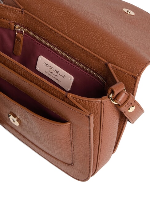 C-ME Mini Bag a tracolla, in pelle cognac - Borse Donna