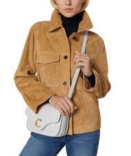 COCCINELLE C-ME Mini Bag a tracolla, in pelle cognac - Borse Donna - 5