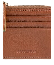 COCCINELLE TASSEL Porta tessere compatto cognac - Portafogli Donna - 3