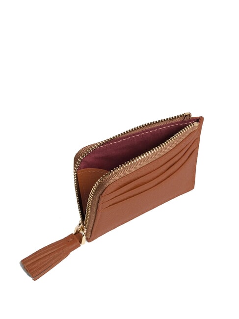 TASSEL Porta tessere compatto cognac - Portafogli Donna