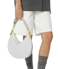 COCCINELLE SUNUP Borsa a spalla media in pelle cognac/noir - Borse Donna - 4