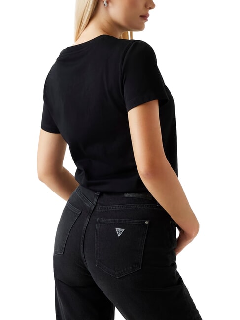 SS CN KRYSTAL TRIANGLE T-shirt manica corta borchie e strass jetbla - T-shirt e Top Donna