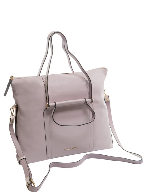 CAMPIONARIO - CIRCLE  Borsa porta PC 15,6", in pelle viola/viola - Cartelle Lavoro
