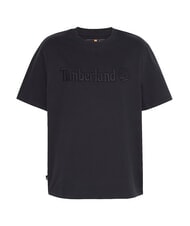 TIMBERLAND EMBROIDERY TONAL T-shirt in cotone NERO - T-shirt Uomo - 4