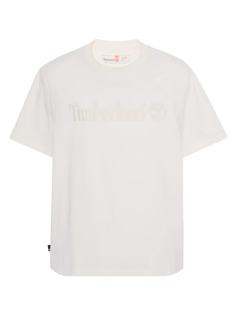 EMBROIDERY TONAL T-shirt in cotone vintage white - T-shirt Uomo