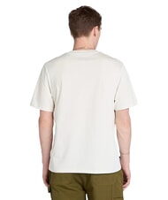 TIMBERLAND EMBROIDERY TONAL T-shirt in cotone vintage white - T-shirt Uomo - 2