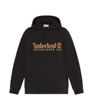 TIMBERLAND ESTABILISHED 1973 Felpa con cappuccio ricamo logo NERO - Felpe Uomo - 4