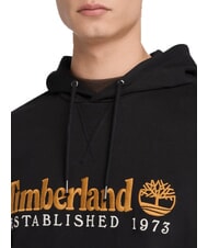 TIMBERLAND ESTABILISHED 1973 Felpa con cappuccio ricamo logo NERO - Felpe Uomo - 3