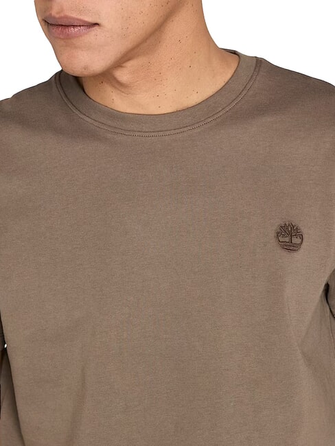 SS DUNRIVER CREW T-shirt in cotone chocolate chip - T-shirt Uomo