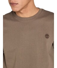 TIMBERLAND SS DUNRIVER CREW T-shirt in cotone chocolate chip - T-shirt Uomo - 3