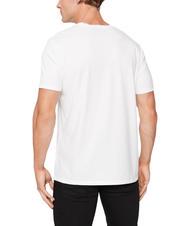 GUESS TRI LOGO T-shirt in cotone purwhite - T-shirt Uomo - 2