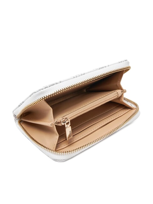 LAUREL Peony Portafoglio zip around medio white logo - Portafogli Donna