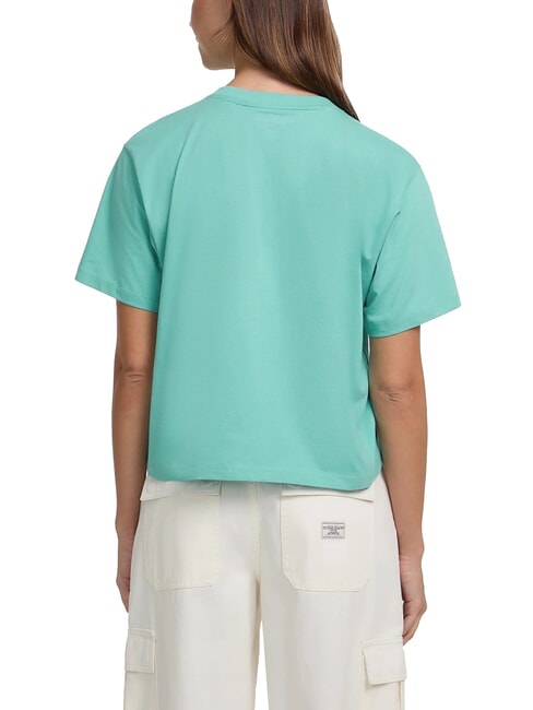 SS CN BOXY ICONIC  T-Shirt in cotone cove lagoon - T-shirt e Top Donna