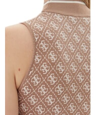 GUESS RN LISE 4G Canotta a lupetto wet sand and cream c - T-shirt e Top Donna - 4