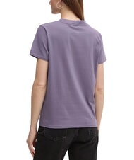 GUESS CLASSIC FIT LOGO T-shirt con logo triangolo violet wash - T-shirt e Top Donna - 2