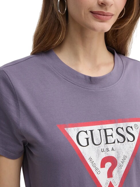 CLASSIC FIT LOGO T-shirt con logo triangolo violet wash - T-shirt e Top Donna