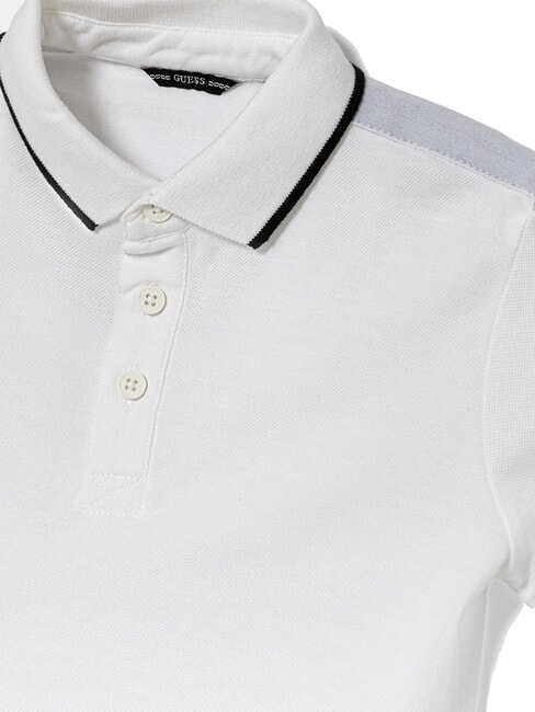 KIDS Polo mezza manica 3 bottoni purwhite - T-shirt Bambino